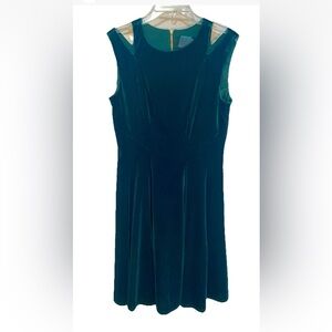 GABBY SKYE Size 8 Velvet Gored Fit & Flare Dress Cocktail Party Gothic Skater